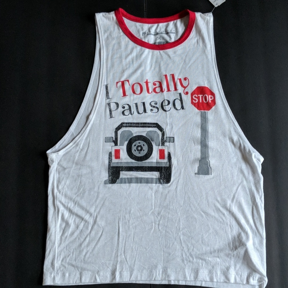 White Graphic Prince Peter Collection Tank